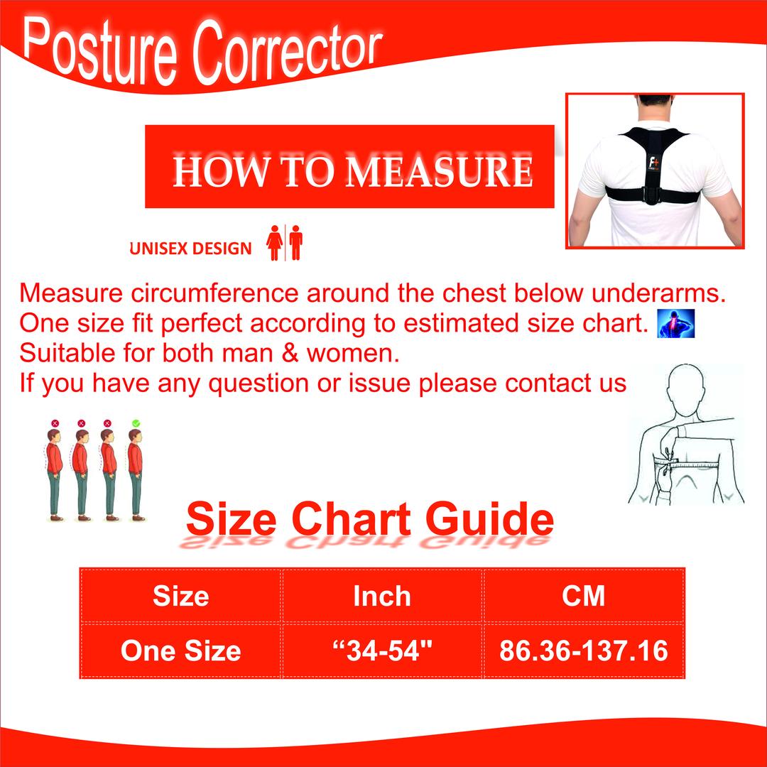 Adjustable 1 Pc Posture Corrector Belt - Lightweight & Breathable Support